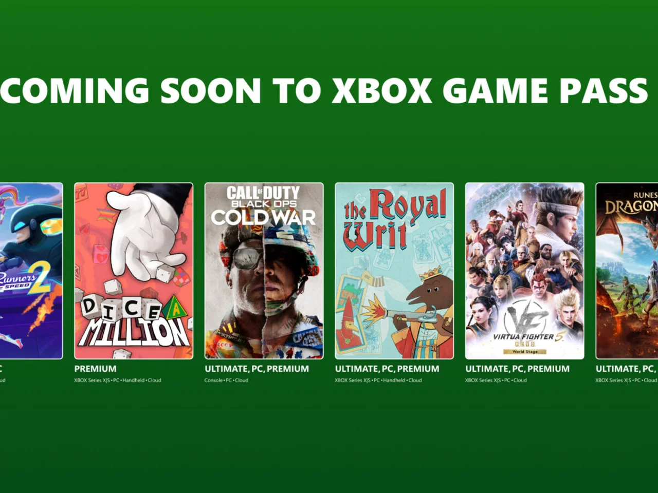 Game Pass gets Dragonwilds today, while Cyberpunk 2077 and nine more games head out