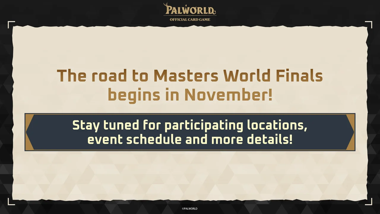 The Palworld card game is already preparing to crown its first world champion