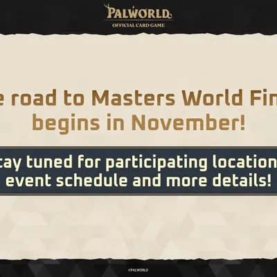 The Palworld card game is already preparing to crown its first world champion