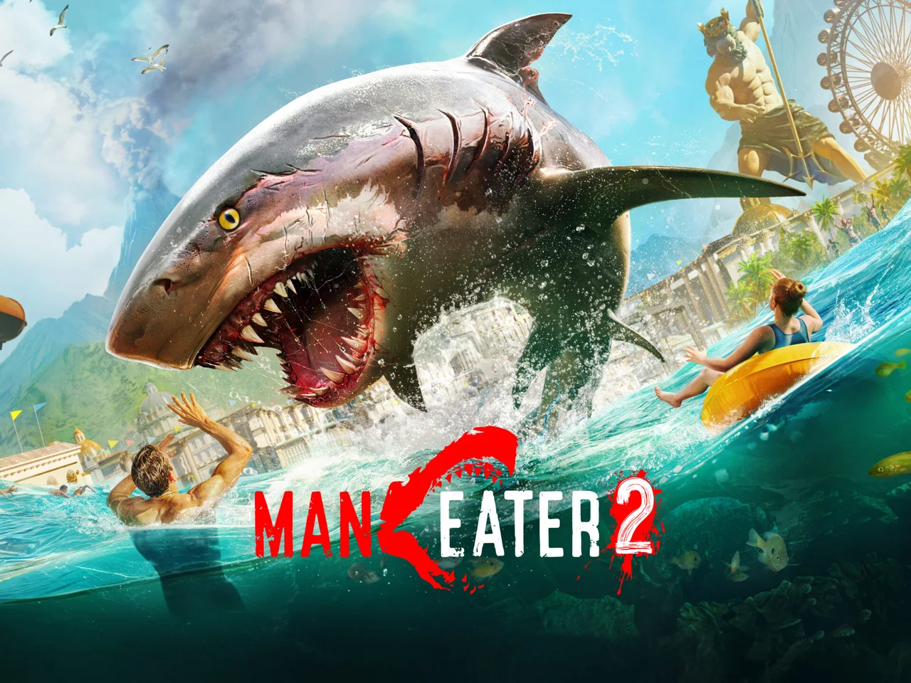 Maneater 2 lâche son requin dans un parc de luxe, et cette fois les mutations vont beaucoup plus loin