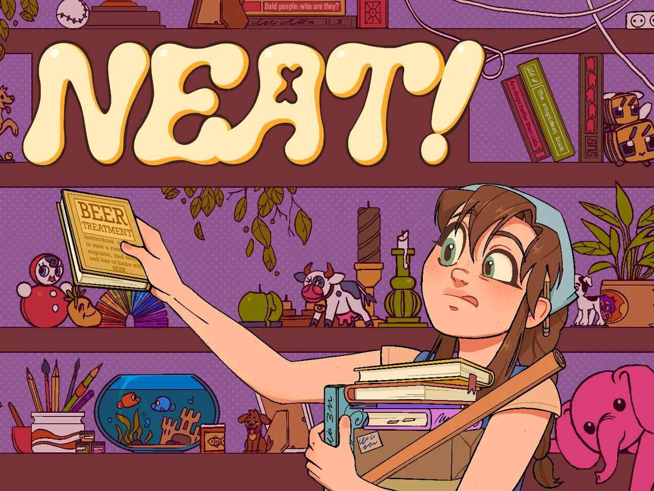 Neat! launches today on Steam with eight messy rooms and eight lives hidden inside them
