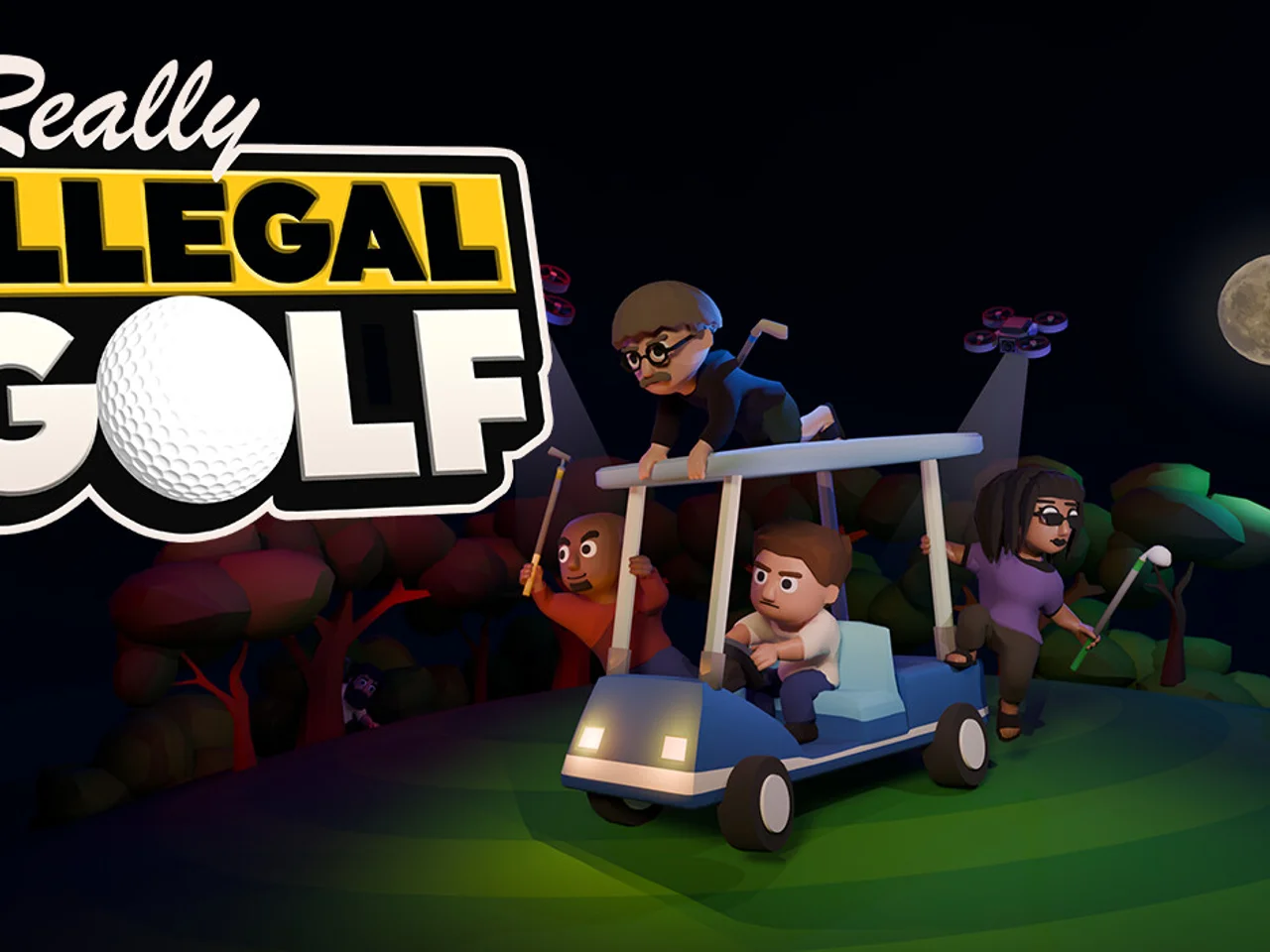 Really Illegal Golf transforme le golf en opération clandestine, taser compris